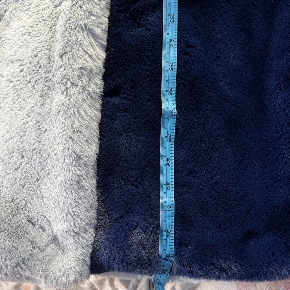 Heurueh Colorblock Faux Fur Coat - Picture 10 of 11